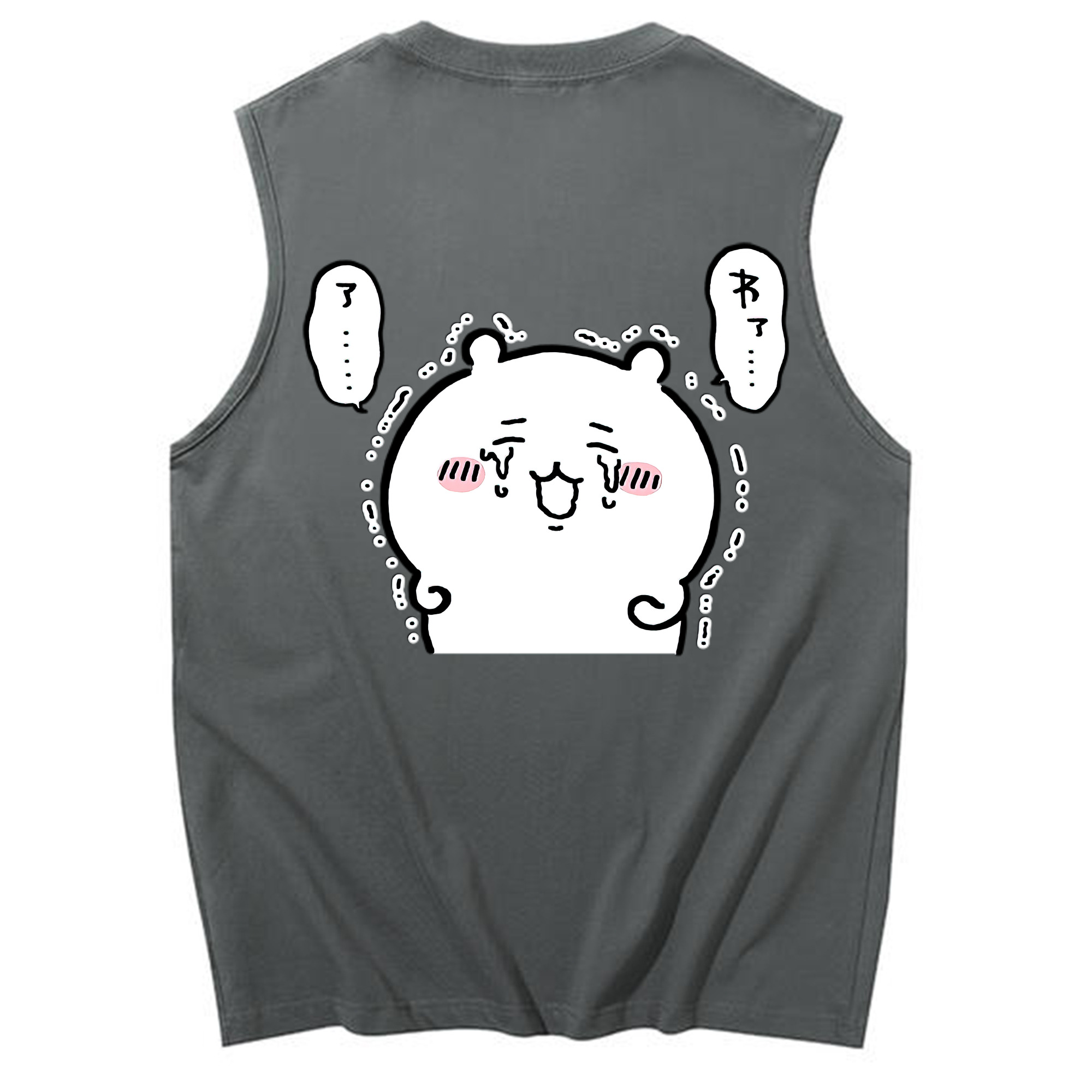 （画像用） ちいかわ ちいかわ Chii-kawa chiikawa コットン100％タンクトップ（背面プリント）